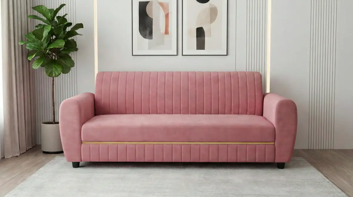 3 seaterModern Velvet Sofa Set